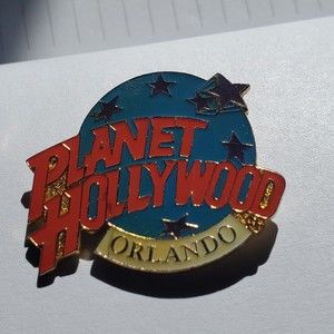 Planet Hollywood Orlando Florida Collector Pin Logo Lapel Hat Coat Signed